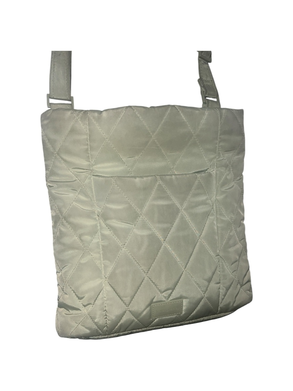 Vera Bradley Ultralight Hipster Quilted Crossbody Tote Sage Green